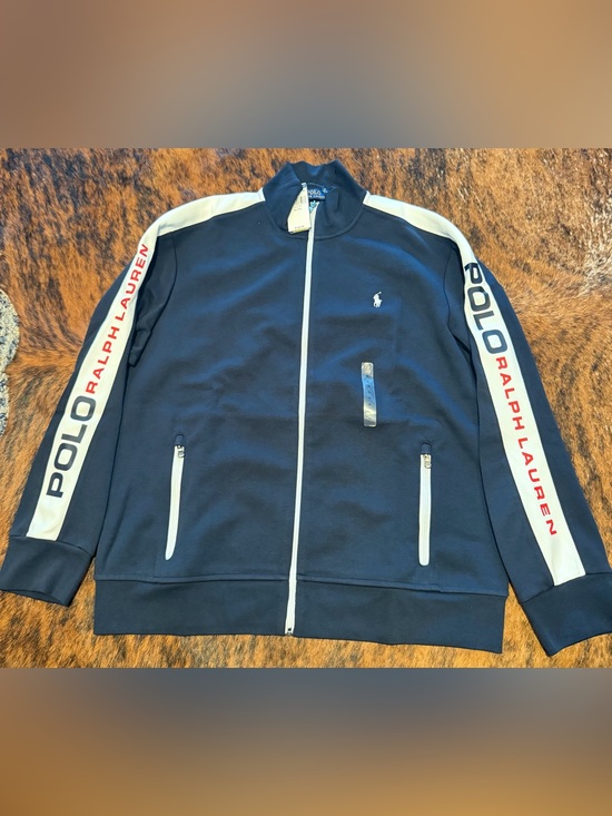 Polo Ralph Lauren Other - Polo Ralph Lauren Double Knit Aviator Track Jacket Blue Navy NWT Men’s XL